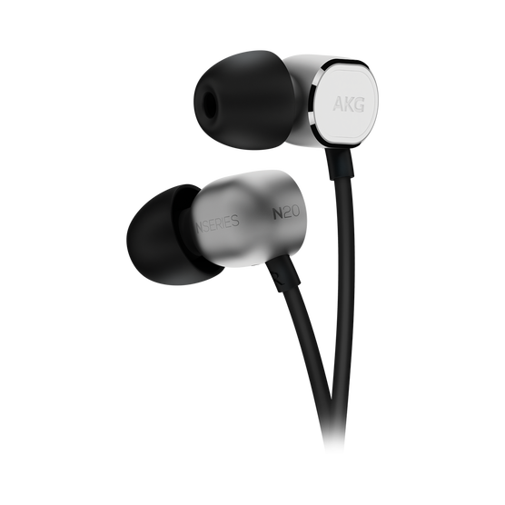 N20U - Silver - Reference class in-ear headphones with universal 3 button remote. - Detailshot 1