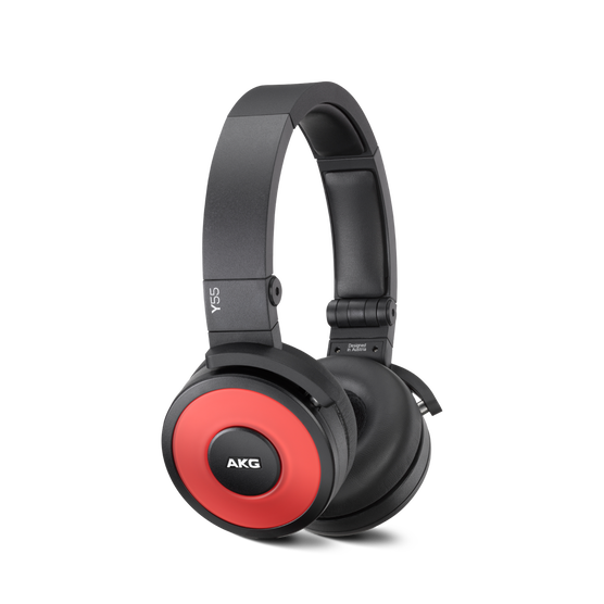 Y55 - Red - High-performance DJ headphones with in-line microphone and remote - Hero