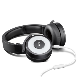 Y55 - White - High-performance DJ headphones with in-line microphone and remote - Hero