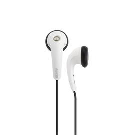 Y 16A - White - Stereo in-ear headset with microphone and remote - Hero