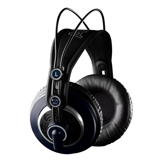 K240 MKII - Black - Professional studio headphones - Hero
